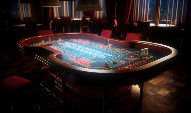 gaming table in casino - Baccarat là gì ?